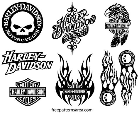 Harley Davidson Logo With Eagle Dxf Eps Png HD File Only ...