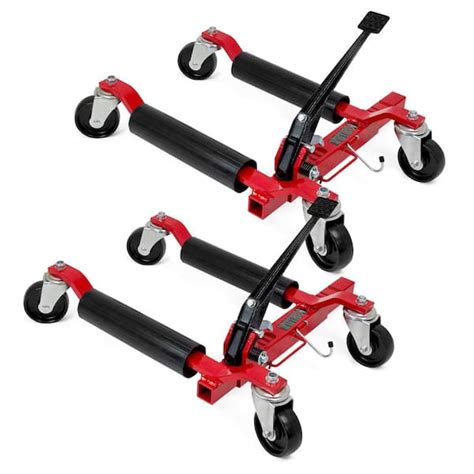 XtremepowerUS 1250 lbs. Car Vehicle Positioning Moving Wheel Dolly Lift ...