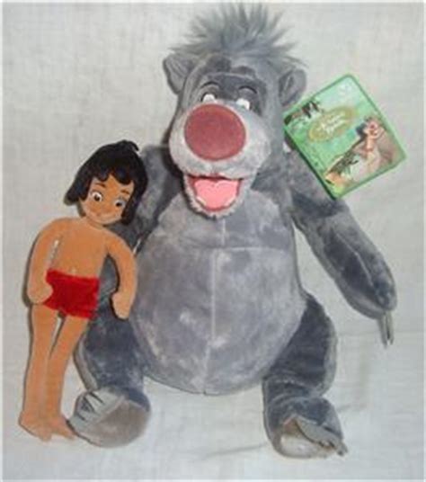 NEW Disney 14" Baloo & 9.5" Mowgli Plush Doll Set from The Jungle Book