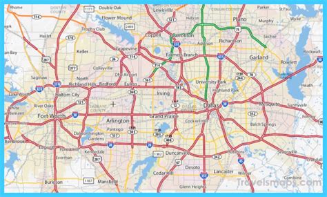 Map of Dallas–Fort Worth - TravelsMaps.Com