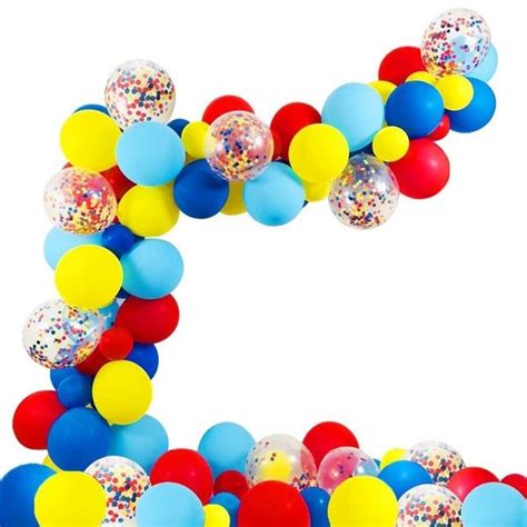 Wish | Shop and Save | Circus party supplies, Circus party decorations, Rainbow balloons