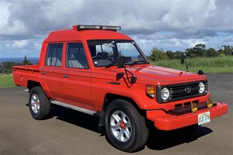 No Reserve: 9k-Kilometer 1995 Toyota Land Cruiser HZJ75 Pickup 5-Speed ...