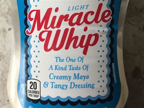 Miracle Whip Light Dressing Nutrition Facts - Eat This Much