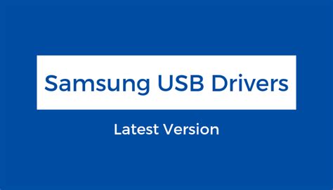 Samsung Galaxy A20 USB Drivers | Download - Samsung USB Drivers