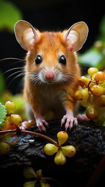 Premium AI Image | Macro photography fauna harvest mouse biology ...