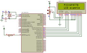 Interfacing PIC16F877A with LCD using CCS C compiler