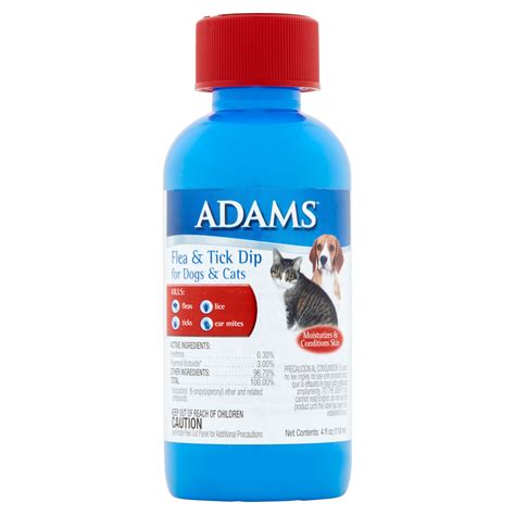 Adams Flea & Tick Dip for Dogs & Cats, 4 fl oz - Walmart.com