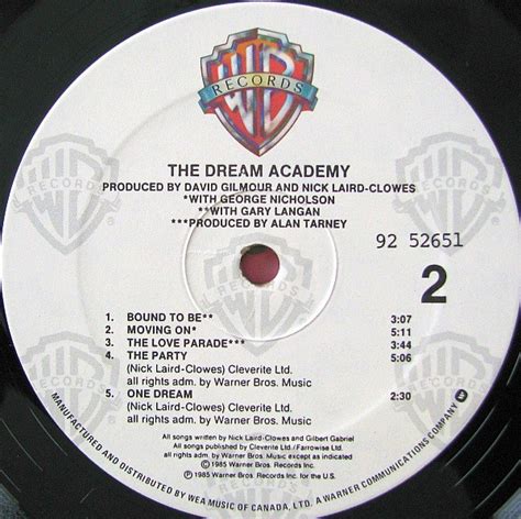 The Dream Academy – The Dream Academy (Vinyl LP - Canadian Pressing) - Record Cellar Canada