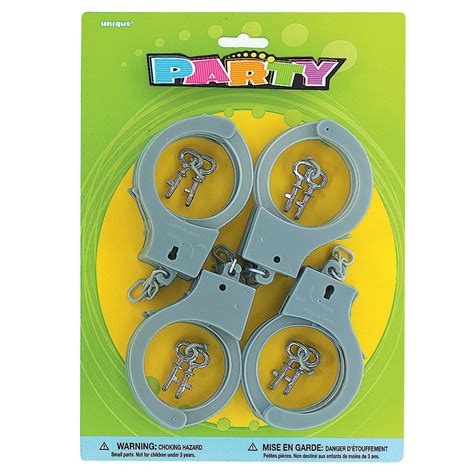 handcuff favor | Police theme party, Police birthday, Cop party