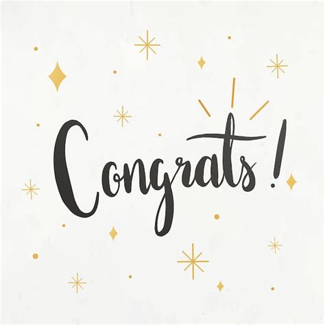 Congrats Greeting Card: Free Downloadable Vector Template - HD Stock Images