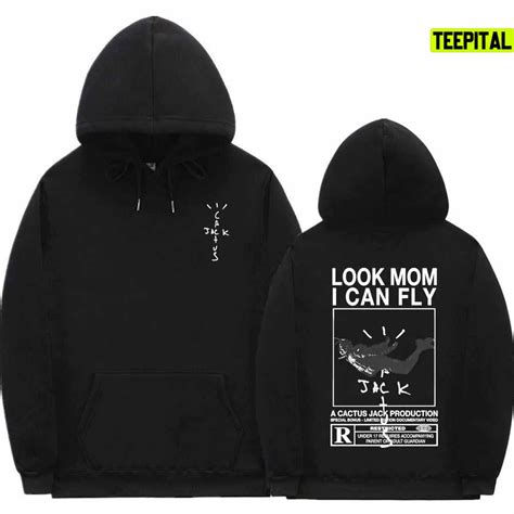 Travis Scott Look Mom I Can Fly Merch Hiphop Hoodie