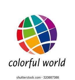 Colorful World Logo Template Design Vector Stock Vector (Royalty Free) 1455116381 | Shutterstock