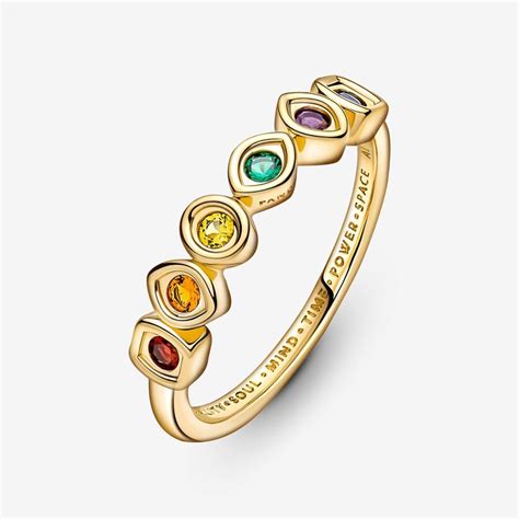 Marvel The Avengers Infinity Stones Ring | Gold plated | Pandora US