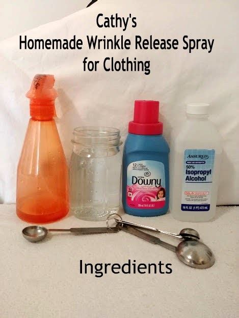 Sassy Silver Sisters: Cathy's Homemade Wrinkle Release Spray for Clothing