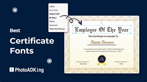 The Ultimate Guide for Certificate Font