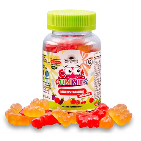 COOL GUMMIES VEGAN MULTIVITAMINS-2 FLAV - Sunshine Nutrition