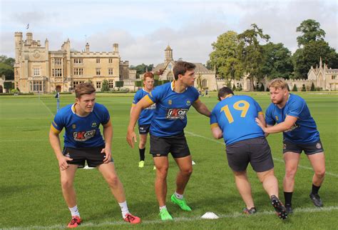 University of Bath rugby players start pre-season build-up at Bath Rugby's Farleigh House - Team ...