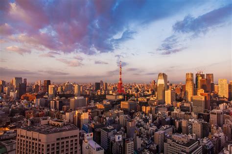 sending postcards: Sunrise Over Tokyo Tower