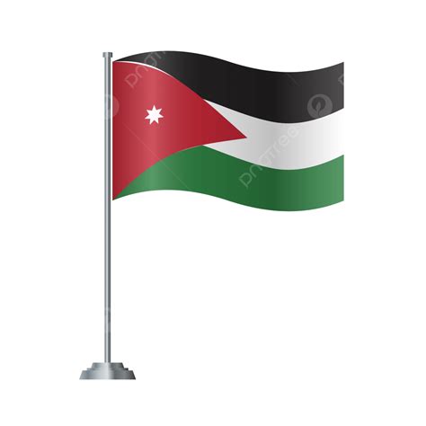 Gambar Bendera Jordan, Yordania, Bendera, Hari Jordan PNG dan Vektor dengan Background ...