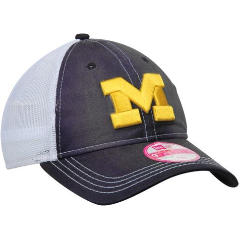 Michigan Wolverines New Era Women's Spirited Trucker Adjustable Hat ...