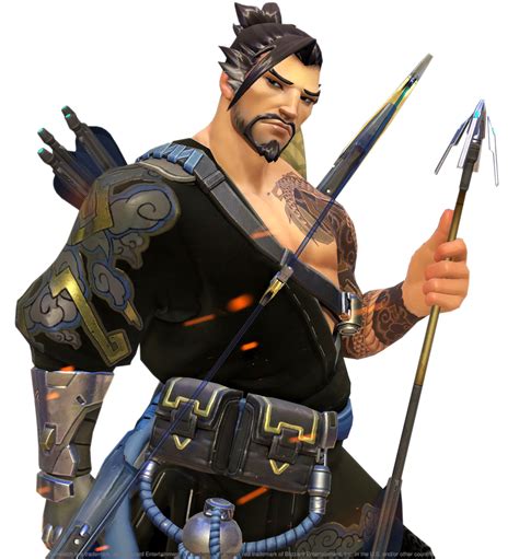 [Overwatch] Hanzo (Render) by PopokuPinguPop90 on DeviantArt