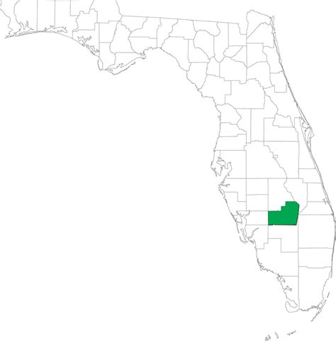 Locater Map of Glades County, 2008