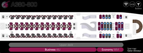 Qatar Airways Airbus A380 Seat Map - Image to u