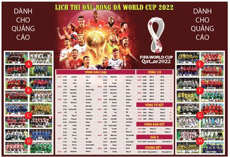 In lịch thi đấu bóng đá World Cup 2022