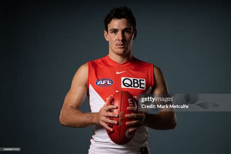 Errol Gulden poses during the Sydney Swans 2023 AFL team photo day at... News Photo - Getty Images