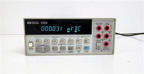 HP/Agilent 34401A Digital Multimeter, 6.5 Digit Includes Current Calibration - Global Test Equipment