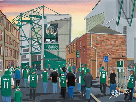 Hibernian F.C Easter Road Stadium. Framed High Quality | Etsy