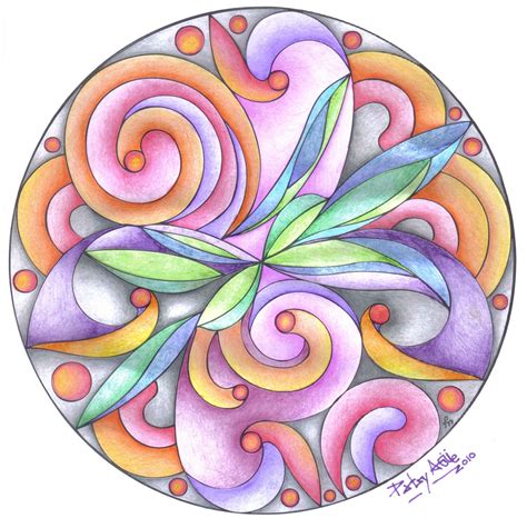 MANDALA 1 Pintado con lápices de color sobre cartulina blanca Mandala Art, Mandalas Painting ...