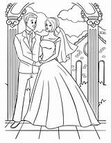 Bride Coloring Page sketch template