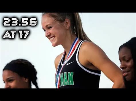 Abby Steiner Film: 17-Year Old Abby Wins 200m Final Ohio State ...