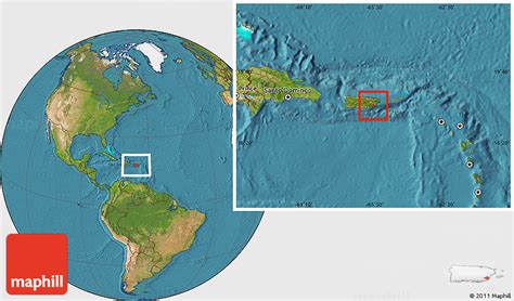 Satellite Location Map of Yabucoa