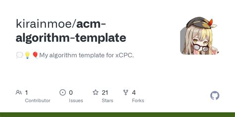 GitHub - kirainmoe/acm-algorithm-template: 💭💡🎈My algorithm template for ...