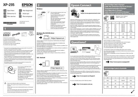 Notice EPSON EXPRESSION HOME XP-235 - scanner Trouver une solution à un problème EPSON ...