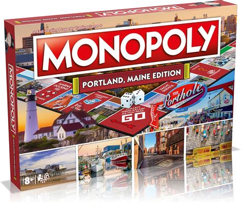 Amazon.com: MONOPOLY Board Game - Portland ME Edition: 2-6 Players Family Board Games for Kids ...