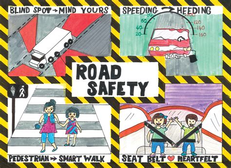 Road Safety Art Contest Drawing