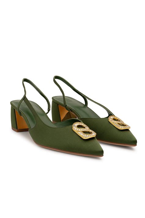 Sarah Shoes - Olive – Buttonscarves