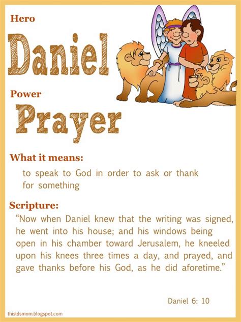 Daniel Scripture Hero Chart | Bible lessons for kids, Daniel and the ...