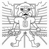 American Football Mascot Coloring Page For Kids Stock Vector  sketch template