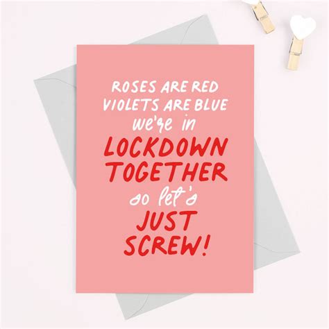 Roses are Red, Let's Screw! Valentine's Day Card | Wedding invitations and stationery