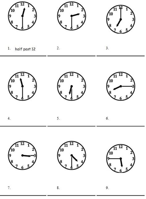 Telling the time in English exercise basic English