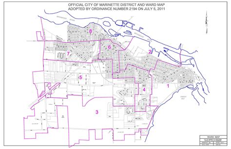 City of Marinette Ward Map | Marinette, WI