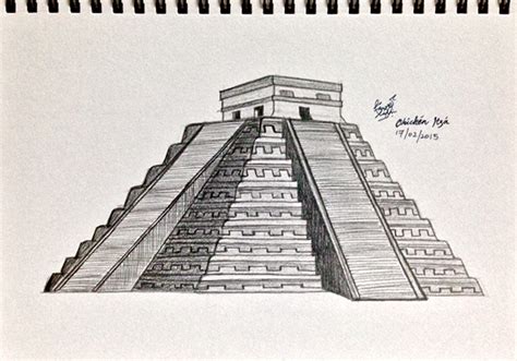 Chichen Itza Sketch on Behance