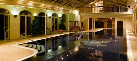 The impressive swimming pool at Stapleford Park Spa, Leicestershire # ...