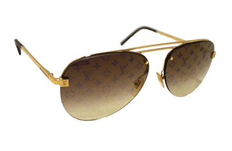 Authentic Louis Vuitton Gold Monogram Clockwise Sunglasses – Paris ...