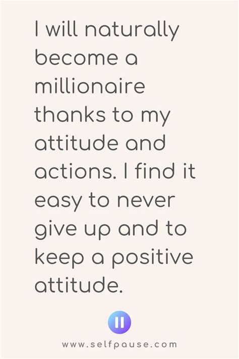 Millionaire Mindset Affirmations – Selfpause | Millionaire mindset quotes, Affirmations ...