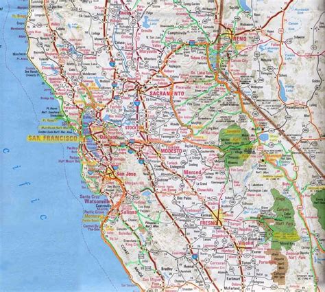 Map Of Northern California Cities - Printable Maps